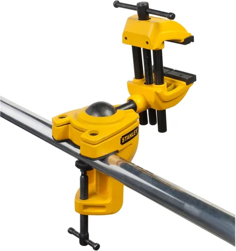 Vista 3 de Stanley 1-83-069 MaxSteel, Banco de tornillo para pasatiempos, con múltiples ángulos, color amarillo/negro