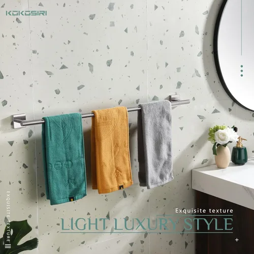 Vista 3 de KOKOSIRI Toalleros de 32 pulgadas, toalleros para baño, baño, soporte para papel higiénico, soporte para rollo de papel higiénico, níquel cepillado