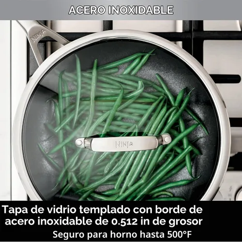 Vista 8 de Ninja Foodi NeverStick C69500 - Juego de 10 piezas, utensilios de cocina, acero inoxidable