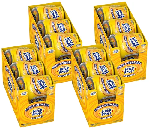 Vista 10 de Juicy Fruit Gum WRIGLEY'S - Goma de mascar a granel, 5 palitos (paquete de 40)