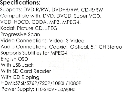 Vista 3 de JVC Reproductor de DVD XV-Y430B