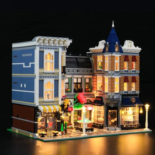 Vista 3 de LIGHTAILING Kit de iluminación LED para Lego- 10255, modelo de bloques de construcción cuadrados de montaje, juego de luces LED compatible