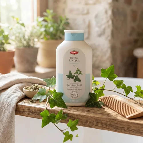 Vista 6 de OTACI Champú Herbal Ivy – Limpieza profunda, fórmula vegana infundida con romero, salvia, manzanilla y menta para un cabello más fuerte, brillante