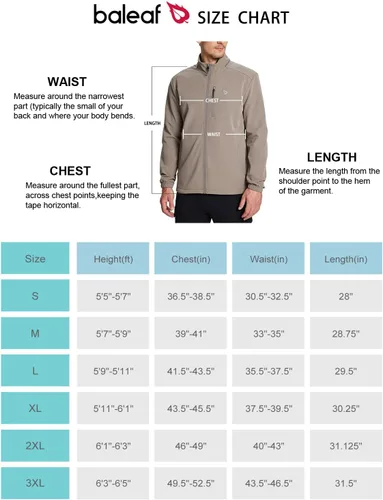 Vista 6 de BALEAF Chaqueta Softshell para hombre, con forro polar, resistente al viento, cálida, para invierno, con aislamiento y capucha extraíble