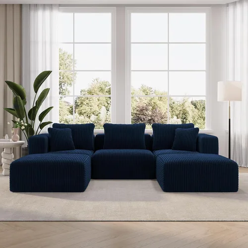 Vista 64 de Novilla - Sofá biplaza modular de 70.8 pulgadas, sofá modular de espacio pequeño, moderno sofá de nube con soporte Smarts Coil®, sofá seccional sin