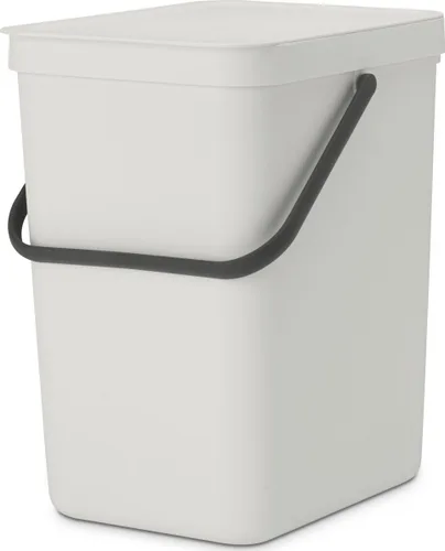Vista 15 de Brabantia Sort & Go Cubo de Reciclaje 3.2 Galones (Verde Jade) Cubo de Basura de Plástico Eficiente en Espacio con Asa, Tapa Removible y Que