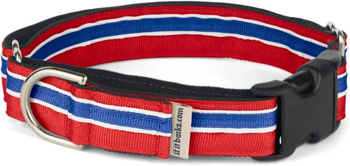 Vista 14 de If It Barks Collar Martingala de 1 pulgada con hebilla de liberación rápida, ajustable, fabricado en Estados Unidos, pequeño, arándano