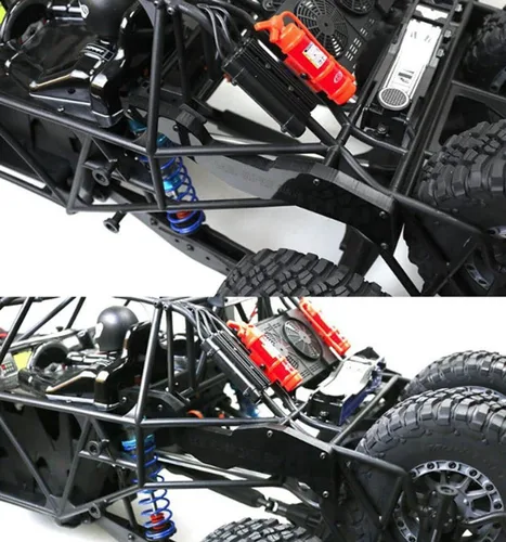 Vista 2 de 2 piezas de soporte reforzado trasero para 1/6 LOSI Super Baja Rey 2.0 RC (negro)