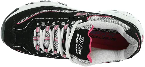 Vista 2 de Skechers D'Lites-Life Saver - Tenis de espuma viscoelástica con cordones para mujer