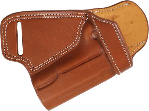 Vista 16 de YT HOBBY Funda de Pistola de Cuero Artesanal Premium SOB (Small of Back)