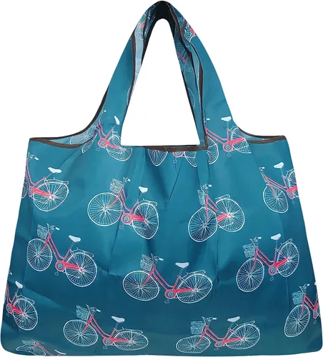 Vista 4 de allydrew - Bolsa grande plegable de nailon, reutilizable para compras