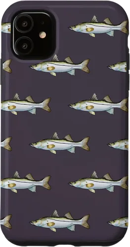 Vista 8 de Grey Snook Pattern Saltwater Fish Case for iPhone 17