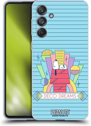 Vista 277 de Head Case Designs Snoopy Deco Dreams - Funda de gel con licencia oficial de Peanuts Blue Pattern [protección de grado militar] compatible con Google