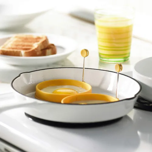 Vista 3 de Trudeau, Juego de 2 anillos para huevos estándar, amarillo Maison (0537083) (paquete de 3)