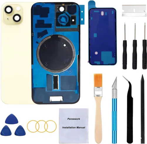 Vista 41 de Reemplazo de cristal trasero OEM para iPhone Xs de 5.8 pulgadas con kit de herramientas de reparación y adhesivo preinstalado (Oro)