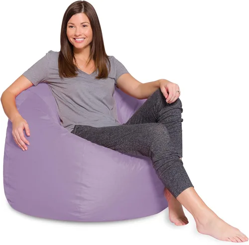 Vista 44 de Posh Creations - Sillón puff para niños, adolescentes y adultos, incluye funda extraíble y lavable a máquina, tamaño mediano de 27 pulgadas, lona