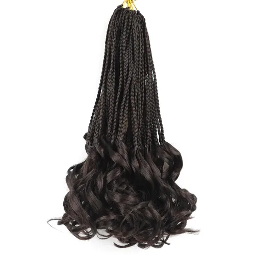 Vista 38 de Cabello para Trenzas Rizo Francés Color 1 Trenzas de Ganchillo Rizo Francés 10 Pulgadas Trenzas de Caja Cabello de Ganchillo para Mujeres y Niños