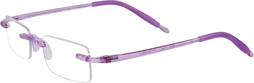 Vista 11 de Visualites Gafas de lectura rectangulares sin montura ligeras para mujeres y hombres - Modelo - VIS 8 Negro