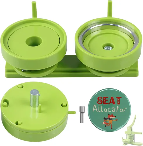 Vista 11 de Molde para Hacer Botones Happizza 2.25 pulgadas/58mm, Molde para Botones de Matriz Intercambiable Adecuado para Máquina para Hacer Botones de Carril