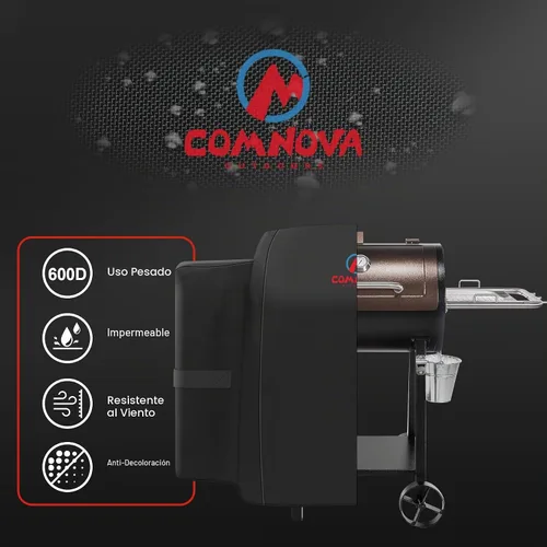 Vista 3 de Comnova - Cubierta de parrilla para Pit Boss 440D, cubierta de madera prémium para ahumador de pellets de madera para Pitboss, impermeable y Negro