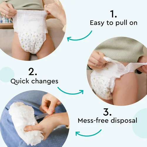 Vista 5 de LILLYDOO Pantalones de Pañal para Niños Pequeños - Talla 5 (24-35 libras), Suministro Quincenal (66 unidades), Amigables con la Piel, Ultra Suaves
