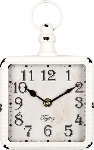 Vista 8 de Retro Rectángulo Metal Silencioso Pequeño Reloj De Pared Negro Rectángulo negro