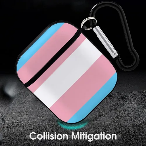 Vista 6 de Compatible con Airpods 2 y 3 para Airpods (bandera del orgullo transgénero)
