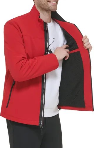 Vista 5 de Calvin Klein Coat, Mens Jackets, Soft Shell with Sherpa Lining