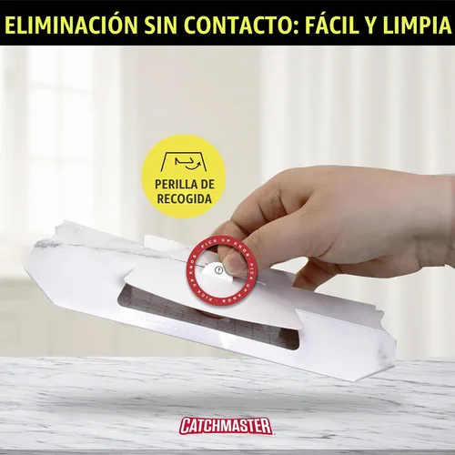 Vista 7 de Catchmaster - Trampa para cucarachas con poderoso cebo a base de alimentos – Trampas adhesivas (paquete de 10) Mata cucarachas para la casa