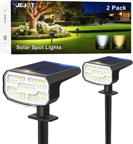 Vista 14 de JEJOT Paquete de 6 luces solares con sensor de movimiento para exteriores, impermeables, 270° de ángulo amplio, 3 modos, luces solares de pared