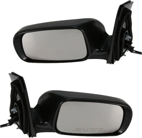 Vista 47 de TRQ Conjunto de 2 piezas de espejo lateral para conductor y pasajero, ajuste eléctrico, sin calefacción, sin memoria, color negro, compatible