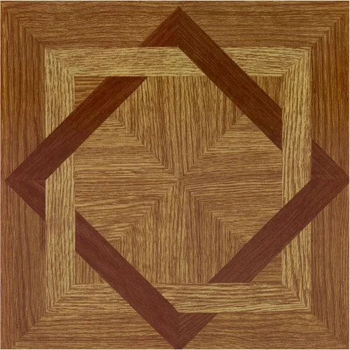 Vista 9 de Tivoli - Azulejos de vinilo autoadhesivos, 45 azulejos de 12 x 12 pulgadas, parquet de roble mediano Three Finger - Suelo de bricolaje para despegar