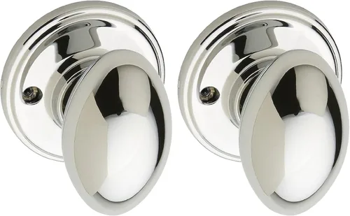 Vista 18 de Copper Creek EK2090BC - Pomo para puerta de huevo, función ficticia, 1 paquete, en color negro