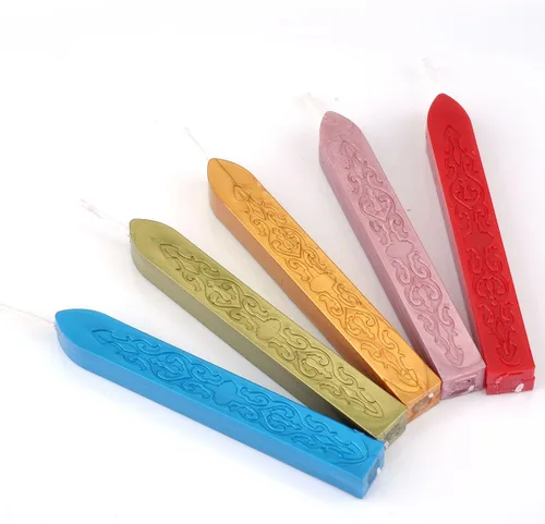 Vista 15 de Varillas de Cera para Sellar, Yoption 10 Piezas Varillas de Cera Multicolor con Mechas para Invitación de Boda Sobres de Regalo Tarjetas de Navidad