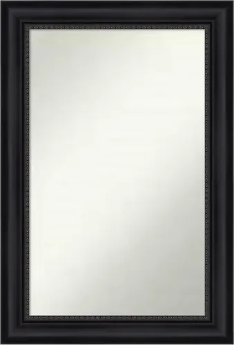 Vista 263 de Amanti Art Espejo personalizado, espejo de baño negro Astor, espejo de pared o espejo de tocador de baño sobre el fregadero (25 x 25 pulgadas)