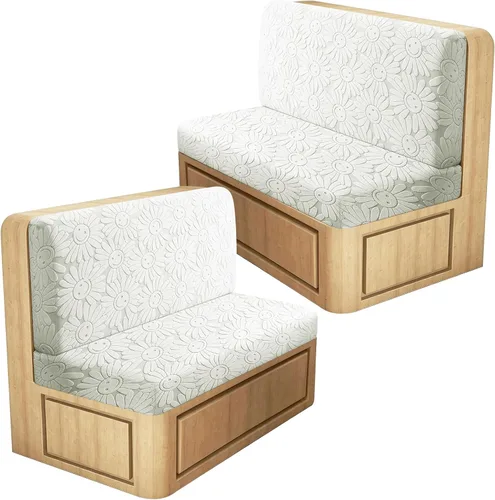 Vista 40 de ANARACHON Fundas de cojín elásticas con aspecto de cuero para caravana, fundas de cojín para asiento de cabina de caravana