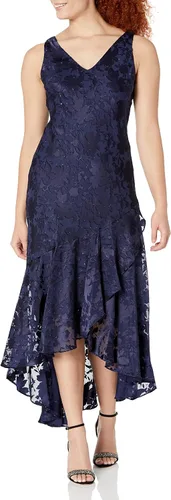 Vista 3 de Alex Evenings Vestido de gasa sin mangas estampado de longitud media con chaqueta para mujer