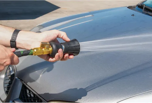 Vista 5 de Performance Tool W11090 Boquilla de manguera de incendios – Rociador de agua de metal resistente con patrones de pulverización ajustables