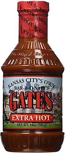 Vista 2 de Gates Original Classic Bar-B-Q - Salsa y extra picante, paquete variado de 2