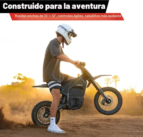 Vista 3 de Yozma IN10 bicicleta eléctrica de la suciedad, motocicleta eléctrica de Negro