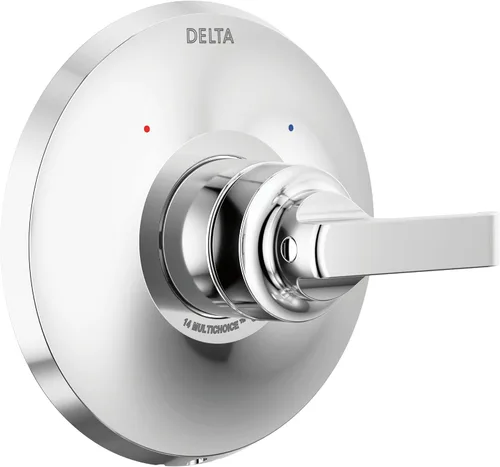 Vista 7 de Delta Faucet Tetra Serie 14 Lumicoat T14089-SS-PR - Kit de moldura de válvula de ducha de níquel cepillado, mango de ducha, kit de molduras de ducha