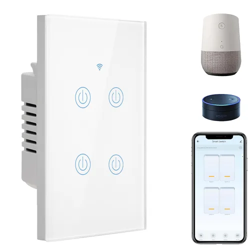 Vista 11 de BSEED - Interruptor de luz inteligente, interruptor táctil WiFi de 1 vía con control de aplicación Smart Life y función de temporización