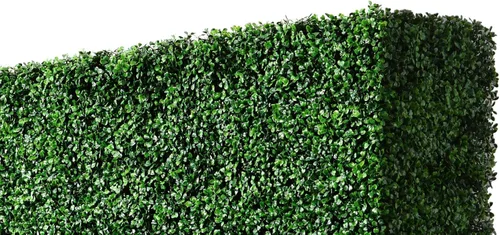 Vista 5 de Pared de seto artificial sin maceta, pared decorativa de privacidad para exteriores o interiores, ideal para balcón, patio, cubierta, panel