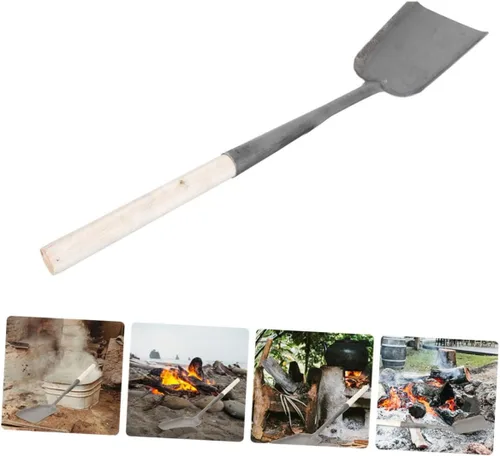 Vista 2 de Pala de hollín Pala multifuncional Estufa Pala de cocina Pala de cenizas de carbón Pala de ceniza de chimenea Pala de limpieza Pala de limpieza