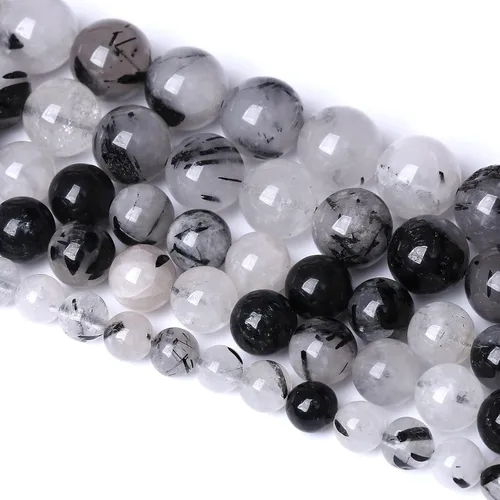 Vista 47 de 4MM 88 piezas de cuentas sueltas de piedra natural verde turquesa africana para hacer pulseras y collares de bricolaje