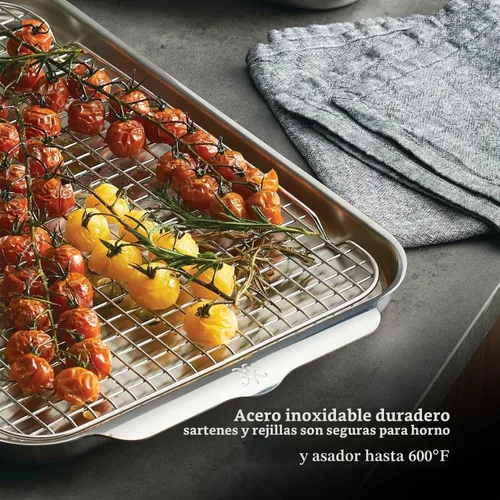 Vista 11 de Hestan Provisions OvenBond - Juego de 7 piezas Gourmet Essentials de acero inoxidable de tres capas