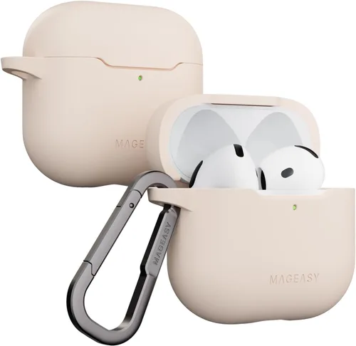 Vista 20 de MAGEASY Funda diseñada para estuche de AirPods Pro 2 - Funda protectora a prueba de golpes para AirPods Pro y Pro 2, resistente a las manchas, suave