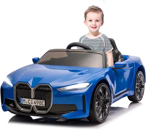 Vista 8 de Coche eléctrico para niños 12V Ride on Toys Car con control remoto Blanco