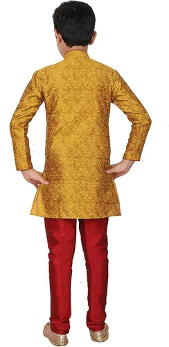 Vista 2 de Pro-Ethic Style Developer Juego de Kurta de seda para niños Ropa tradicional india 1 a 16 años Paquete de 1 (S-106)