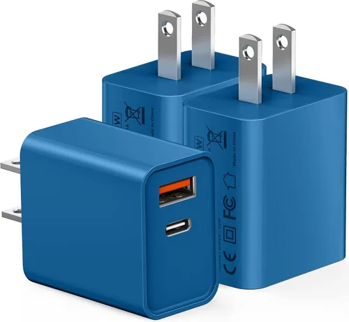 Vista 16 de Cargador de pared USB C, 100 W, 6 puertos PD rápido, bloque de carga USB C, 3USB C+3USB A, bloque de carga, adaptador de tira de alimentación tipo